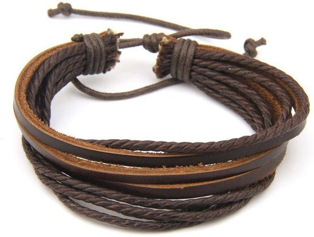 FashionFlair Lederarmband, Schwarz, Herren - Bild 1