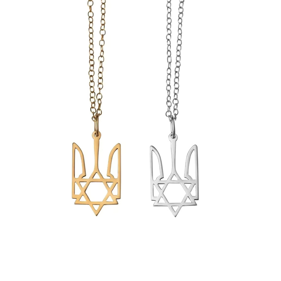 CEYAWEI Anhänger-Halskette, Edelstahl, Gold, Unisex - Bild 2