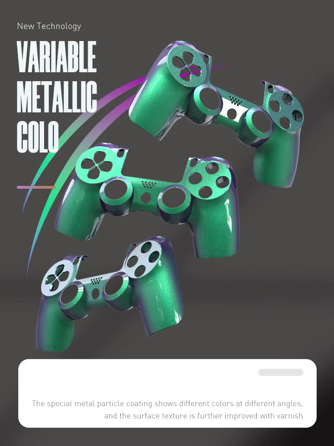 DATA FROG Chameleon Color Shift Frontplate Ersatz für PS4 Slim Controller JDM-040 in Multicolour - Bild 5