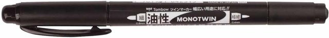 Tombow Fineliner MONO twin in Schwarz - Bild 1
