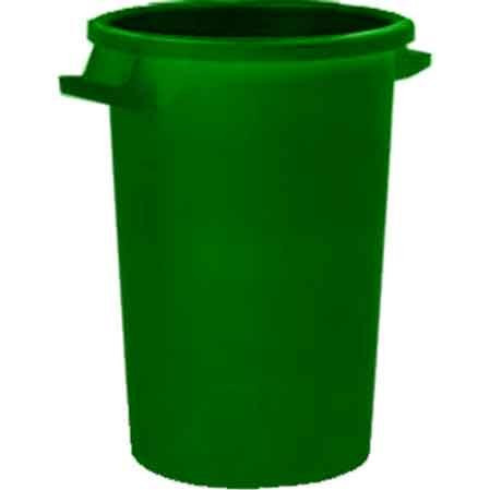 Grüner Müllbehälter von FerramentaDaTEO mit 75 Litern Volumen, Durchmesser: 43 cm, Höhe: 56 cm - Bild 1