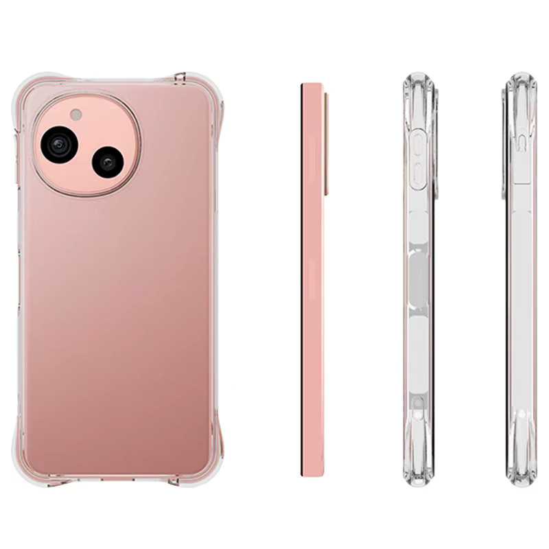 EUCAGR Schutzhülle für Sharp Aquos Sense 10, transparentes Silikon-Case mit Airbag-Stoßschutz und TPU-Rückseite - Bild 4