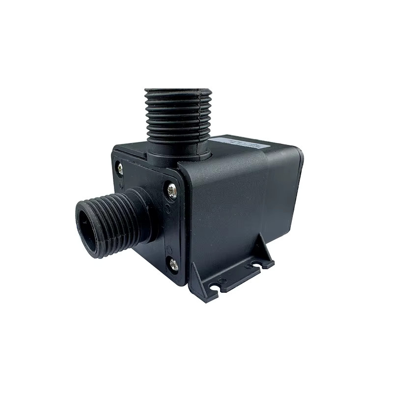 xmshxltd Hochdruck Wasserpumpe DC 12V mit bürstenlosem Motor, ultra leise Tauchwasserpumpe für Solar, Schwarz, 800 l/h, Förderhöhe 5 m - Bild 2