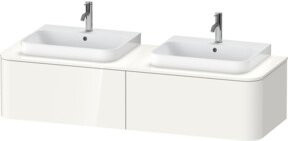 Duravit Waschtischunterschrank Happy D.2 Plus in Weiß Hochglanz, Wandmontage, B/T: 160 x 55 cm - Bild 1