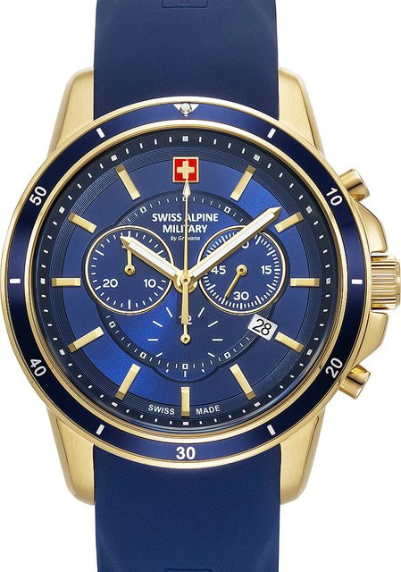 Swiss Alpine Military Chronograph, Quarz, Edelstahl, 44 mm, Herren - Bild 1