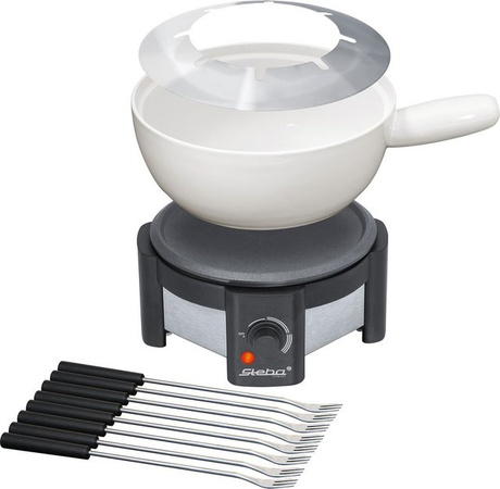 Steba Fondue Set FO 1.2 in Schwarz/Weiss
