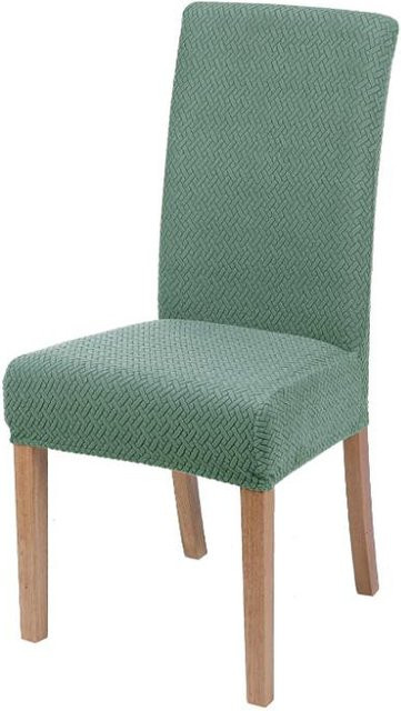 NanHeng Stretch-Bezug für Esszimmerstühle aus Jacquard-Spandex in Cyanblau - Bild 1