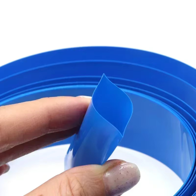 Blauer PVC-Schrumpfschlauch zur Isolierung von 18650 Lipo-Akkus und Kabeln, Durchmesser: 7 mm - Bild 3