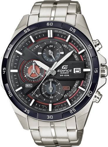 Casio Chronograph Armbanduhr, Edelstahl, Quarz, Herren, Weiß, 10 ATM - Bild 1
