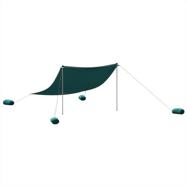 Furnicato Strandmuschel Stranddach in Grau Grün B/T/H: 305 x 300 x 213 cm - Bild 1