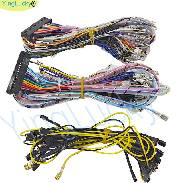 Pandora Game Box Kabelbaum mit LED-Lichtkabel und 40-poligem Stecker für Arcade-Konsolen Familienversion in Multicolor - Bild 1