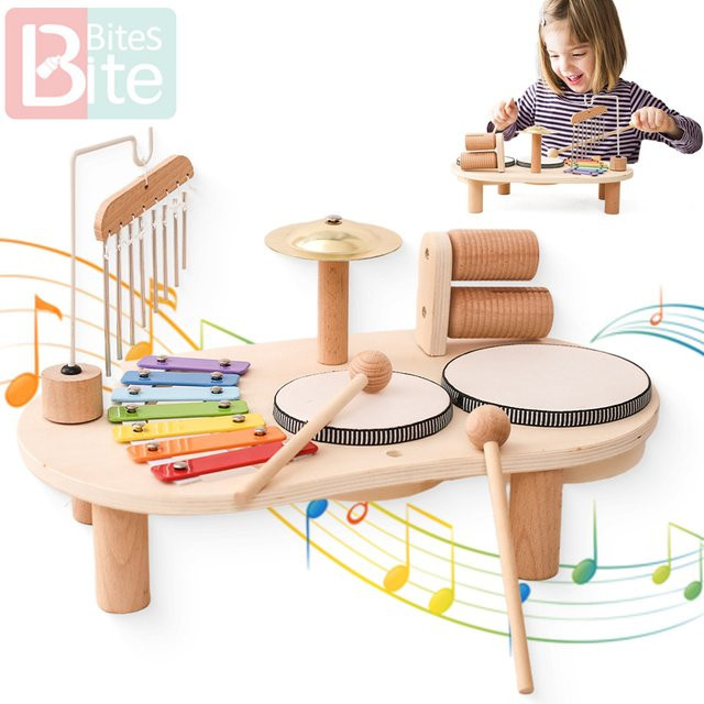 let's make Äolische Glocken, Musikspielzeug, Holz, ab 0 Jahre - Bild 1