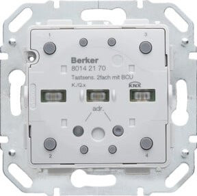 Berker Tastsensor-Modul 2-fach mit BCU KNX in Weiß - Bild 1