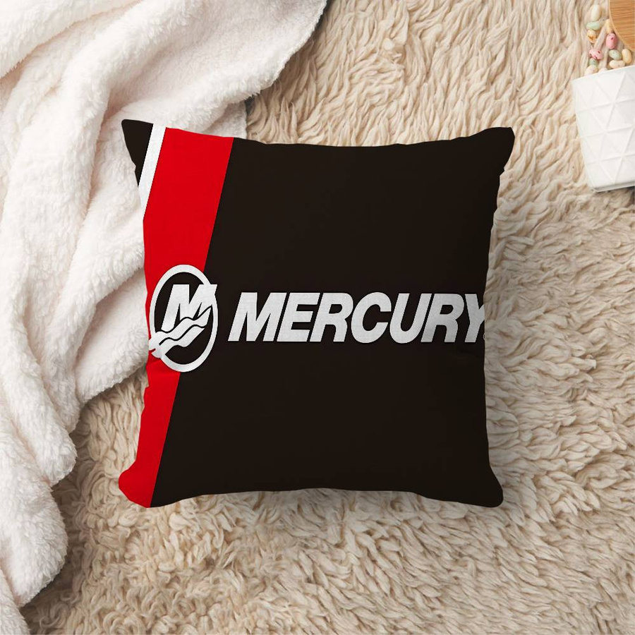 M-Mercurys Racing Kissenbezug aus Peach Skin für Sofakissen, B/H: 45 x 45 cm, Schwarz Rot Weiß - Bild 2