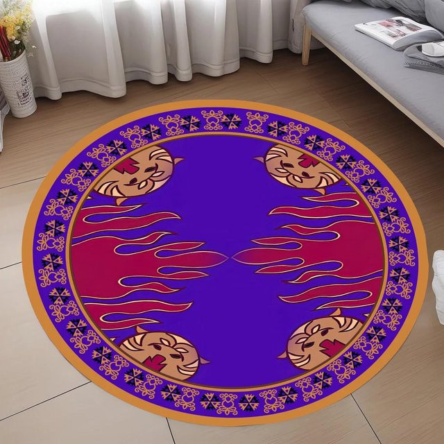 Runder Aladdin Teppich von Lodestar im orientalischen Design, Mehrfarbig, Durchmesser: 40 cm - Bild 1