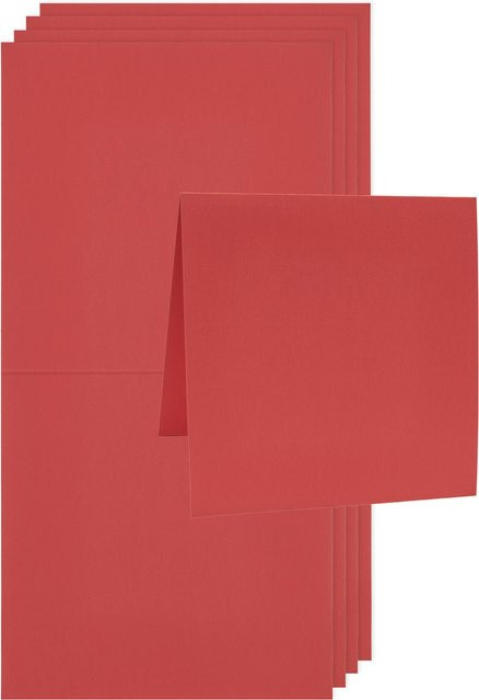 Rico Design Paper Poetry Luxury Karten Quadratisch Rot - Bild 1