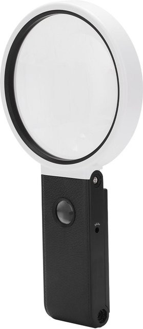 TOMTOP Leselupe, faltbar, mit LED-Licht, 3,5x, weiß - Bild 1