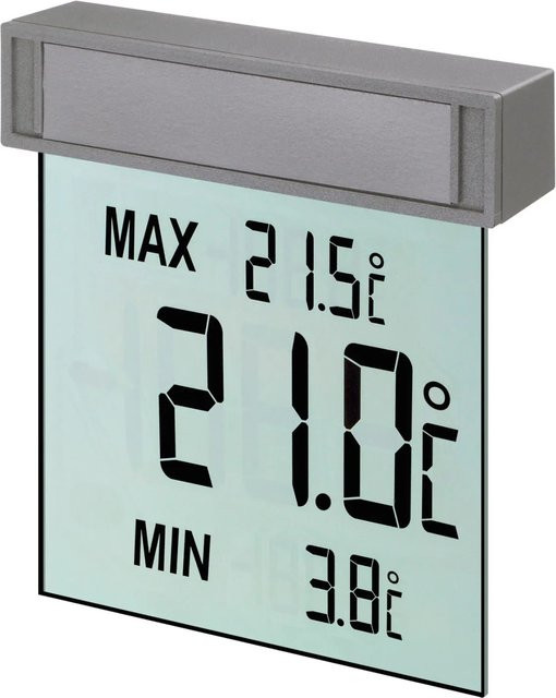 TFA Digitales Fenster-Thermometer Vision in Grau - Bild 1