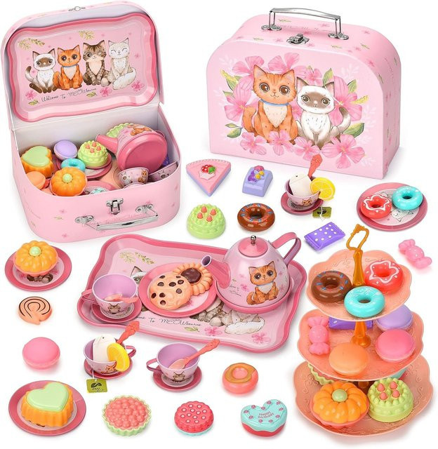SONGYI Prinzessin Teekasten, Küchen-Spielset, Bunt / Mehrfarbig - Bild 1
