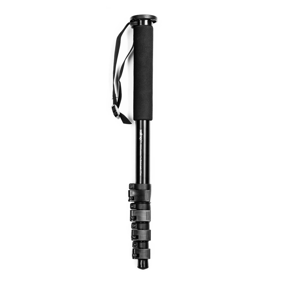 Walimex FT-1502 Pro Einbeinstativ aus Aluminium in Schwarz, Höhe: 177 cm - Bild 2