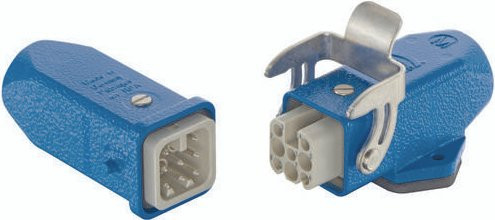 HARTING Steckverbinder-Set 10360080014 Blau mit 8 Polen - Bild 1