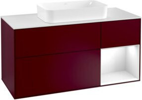 V&B Waschtischunterschrank Finion in Weiß lackiert, Breite: 120 cm, Tiefe: 50,1 cm, Höhe: 50,1 cm - Bild 1