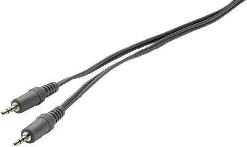 SpeaKa Professional SP-1301344 Audio Anschlusskabel mit 3,5 mm Klinkensteckern, Schwarz, Länge: 2,00 m - Bild 1