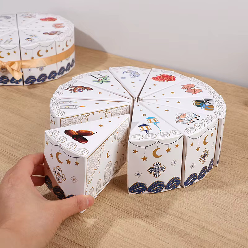 ZQNYCY Geschenkverpackungsboxen aus Papier für Ramadan und Eid Mubarak in Weiß - Bild 3