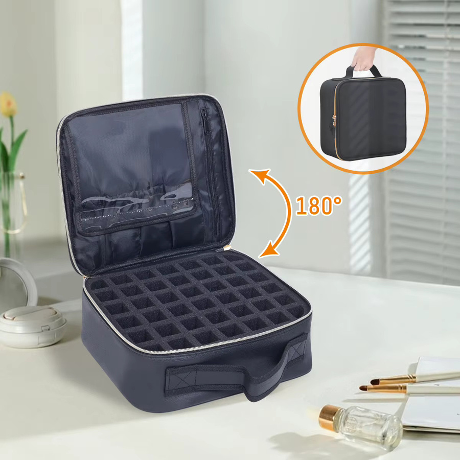 UOZL Nagellack-Organizer aus PU-Leder, 42 Flaschen - Bild 6