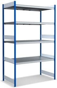 Bito Großfachregal-Set mit 4 Ebenen in Enzianblau, B/T/H: 156,2 x 82,4 x 250 cm - Bild 1