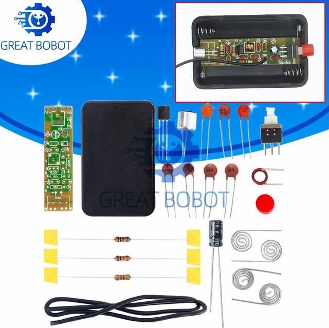 Baishundianzi FM Frequenz Modulation Drahtloses Mikrofon Modul DIY Kit mit Gehäuse, 70-110 MHz, Multicolour - Bild 1