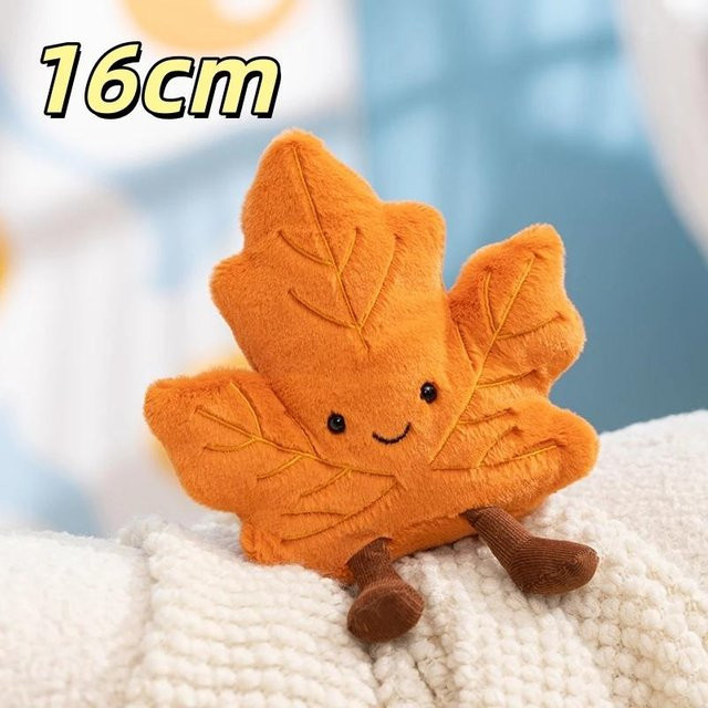 Kawaii Cartoon Lachendes Blatt Plüschpuppen, Plüschtiere, ab 14 Jahren - Bild 1