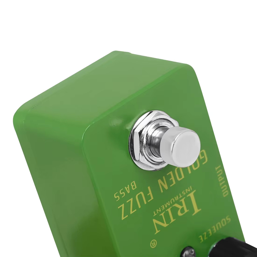 IRIN RS-20 Golden Fuzz Bassgitarren-Effektpedal in Gold und Grün mit True Bypass für E-Gitarren - Bild 4