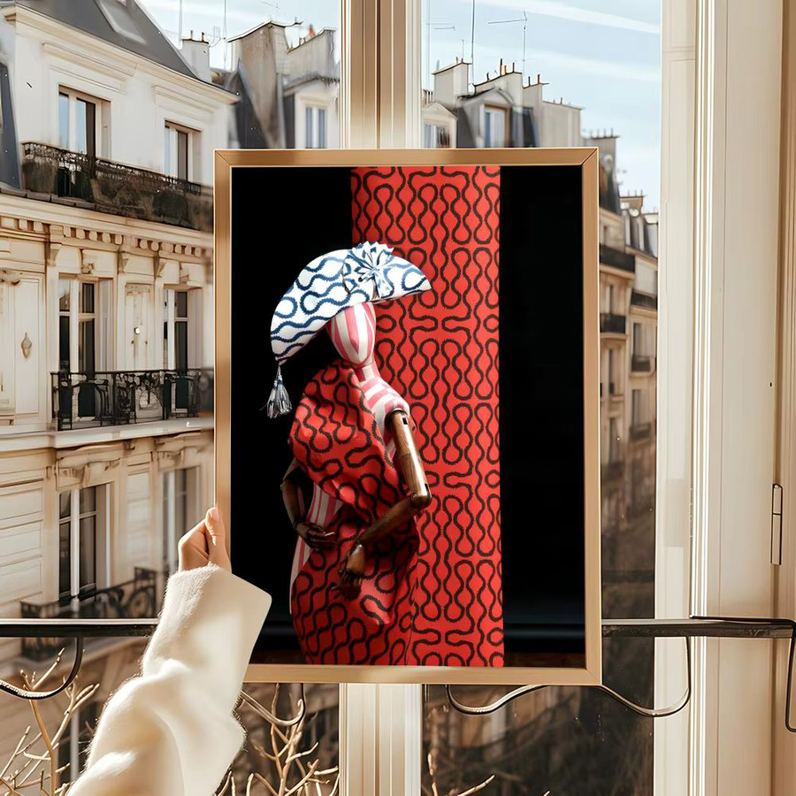Art V_VivienneS Fashion W-Westwood Poster dekorative Wandkunst in Multicolor und Black, Wandbild Fotodruck für dein Zuhause, Wohnzimmer oder Flur, B/H: 20 x 20 cm - Bild 4
