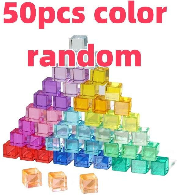 Fashnics Regenbogenkristall Acrylwürfel, Bunte Licht Bausteine - Bild 1