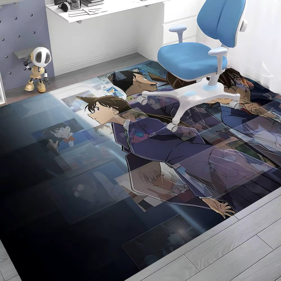 Potdemiel Detective Conan Anime Teppich, rechteckig, gestreift, rutschfest und wasserabsorbierend, Multicolour, B/T: 60 x 40 cm - Bild 6