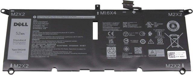 Dell Akku 52Wh 4-Zellen Schwarz 0DXGH8 - Bild 1