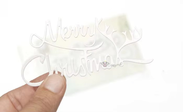 Piggy Craft Metall-Stanzformen Frohe Weihnachten und Buchstaben für Scrapbook und Papierhandwerk - Bild 2