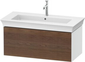 Duravit Waschtischunterschrank White Tulip ohne Aufsatz, Farbe Weiß Hochglanz, B/T/H: 98,4 x 45,8 x 41 cm - Bild 1