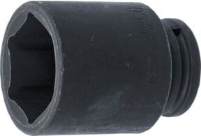 BGS Kraft-Steckschlüssel-Einsatz Sechskant tief 5750, Antrieb Innenvierkant 20 mm (3/4 Zoll), Schlüsselweite 50 mm, schwarz - Bild 1