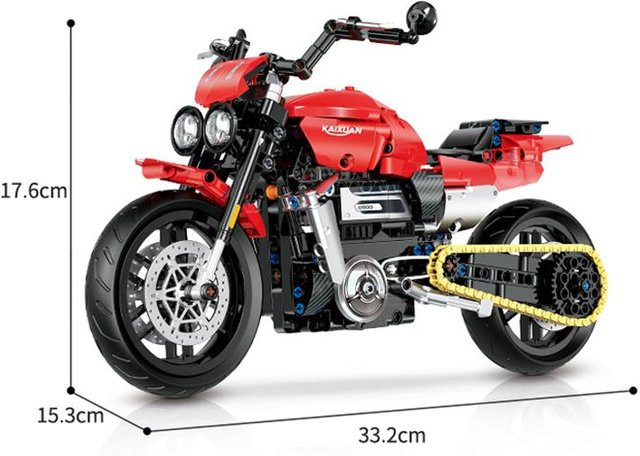 MOC Technisches Raketenmotorrad 3 R GT, Modellbaustein, ab 14 Jahren - Bild 1