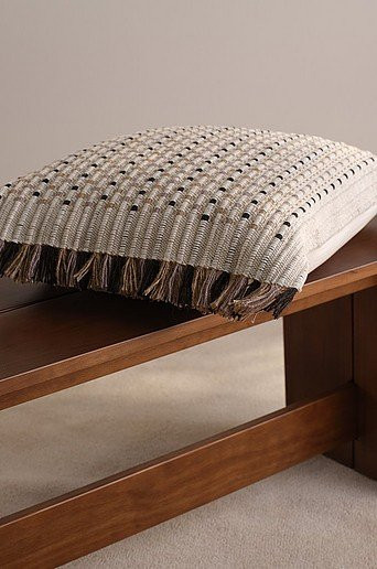 Jotex Kissenbezug JONI Karo-Design in Schwarz und Beige, B/B: 50 x 50 cm - Bild 1