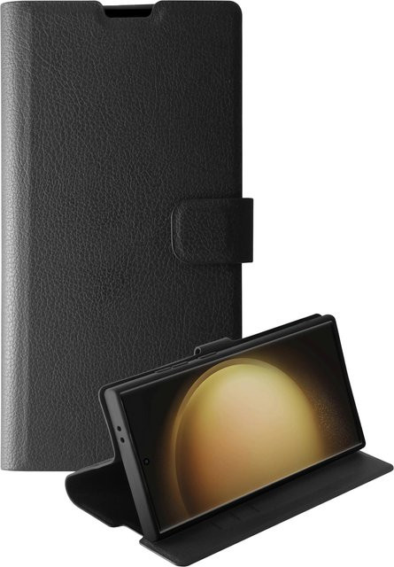 Vivanco Premium Wallet Book Cover für Galaxy S24 Ultra in Schwarz - Bild 1