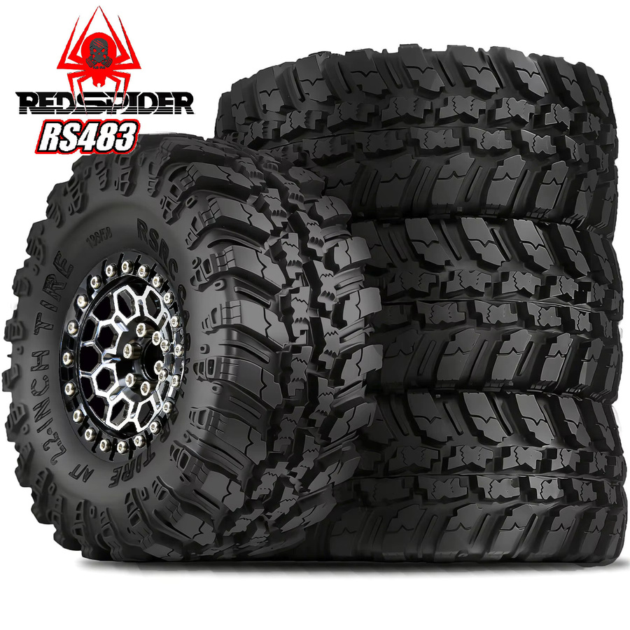 MJX Crawler-Reifen, 4-teiliges Set, 2,2-Zoll-Felge, Metall-Upgrade-Teile - Bild 2