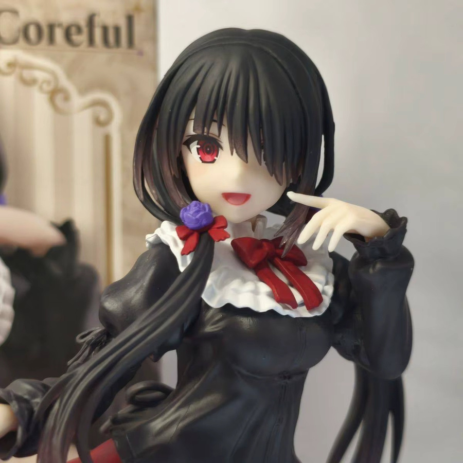 Bandai Date A Live Kurumi Tokisaki Actionfigur, Rotes Kleid, 20cm - Bild 2