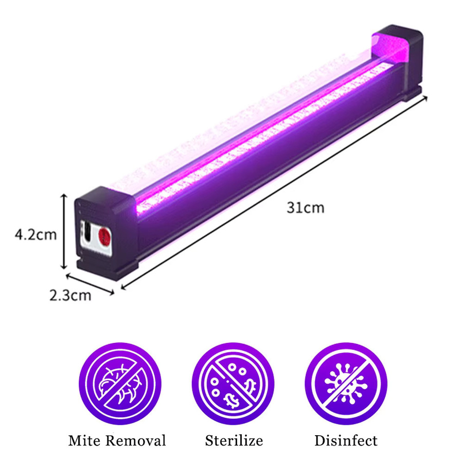T-SUNRISE T5 Wiederaufladbare UV-Lampe mit 395NM für UV-Härtung und Bühnenbeleuchtung - Bild 3
