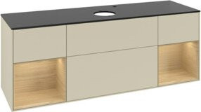 V&B Waschtischunterschrank Finion in Beige Lackiert, Breite: 160 cm - Bild 1
