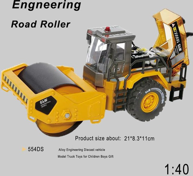 Linyi toy car Rückzieher Ingenieurfahrzeug Bagger, mit Licht und Ton, 1:40, ab 3 Jahren - Bild 1