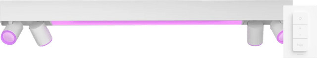 Philips Hue Centris Aufbauspot Set in Weiß mit 4 LED Spots und Dimmer, White & Color, Rechteckig - Bild 1