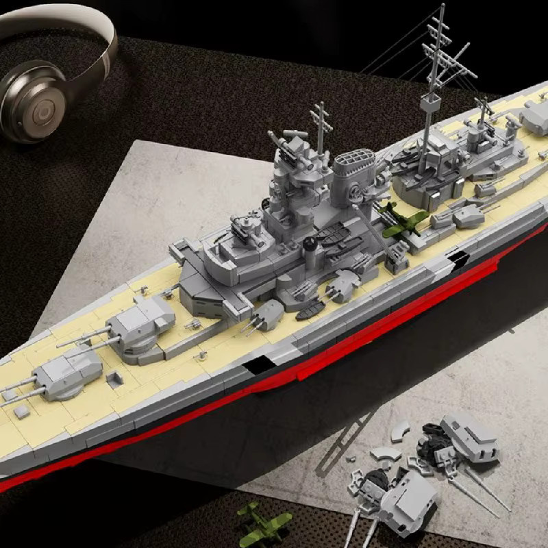 barweer Bismarck-Klasse Schlachtschiff, Klemmbausteine, 2686 Teile - Bild 5